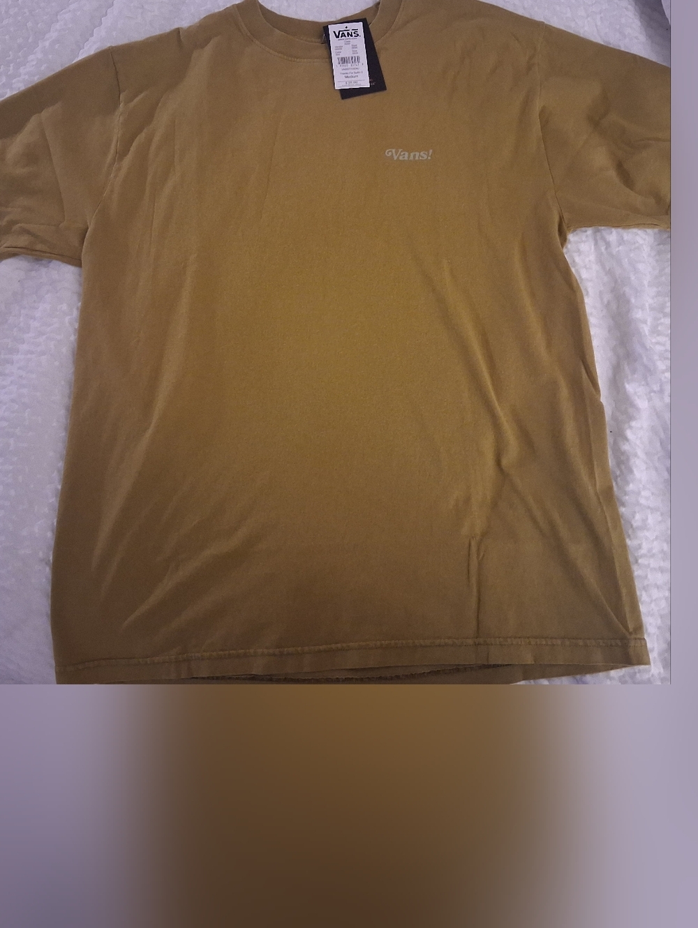Vans Short Sleeve Crewneck T-Shirt in Mustard Yellow